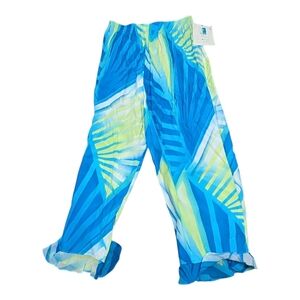 Vintage New Dead Stock Sea Suns Sir Winston Tropical Colorful Flare Pants XL